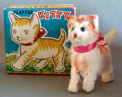 Vintage Japan Wind Up Playful Kiitty