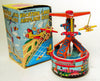 Vintage Yone Japan Wind Up Vacation Land Airplane Ride