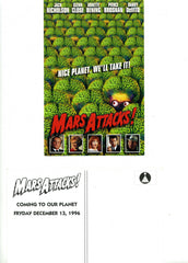 1996 Mars Attacks Color Movie Promo Postcards