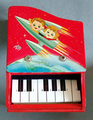 Super Cool 1950's Red Space Baby Grand Piano