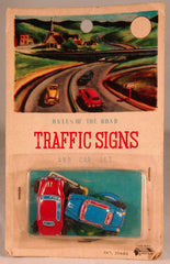 Vintage Japan Traffic Sign Set With Cars