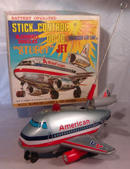 Vintage Japan American Airlines DC-10 Stick Control Stubby Jet