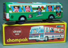Tin Friction City Bus