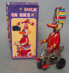 Vintage China Duck on Trike Wind Up