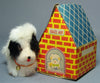 Vintage Jumping Dog Wind Up In Dog House