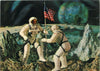1960's 3 D Moon Landing Postcard
