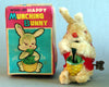 Vintage Japan Wind Up Happy Munching Bunny