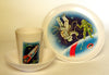 1960's Melamine Space Travel Cup Saucer Plate Set