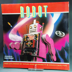 Vintage Robot 1985 Calandar With Intro By Isaac Asimov