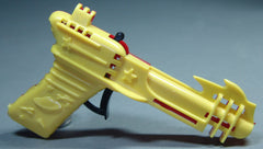 1950's Palmer Plastics Clicker Ray Gun Red/Yellow