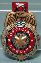 Vintage Japan Tin Sheriff Badge Clicker