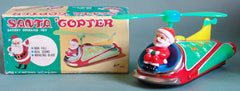 Vintage Japan Battery Operated Santa Copter