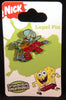 Sponge Box and Squidward Metal Lapel Pins