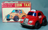 Vintage Daiya Japan Tin Battery Operated Red Coin Taxi